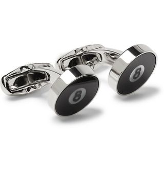 Paul Smith 8-Ball Silver-Tone Mother-Of-Pearl Cufflinks — view 2