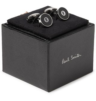 Paul Smith 8-Ball Silver-Tone Mother-Of-Pearl Cufflinks — view 4