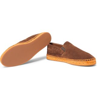 Bottega Veneta Intrecciato Suede Espadrilles — view 3
