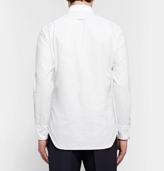 Thom Browne Slim-Fit Button-Down Collar Patchwork Cotton Oxford Shirt Small — view 6