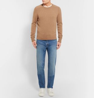 Yves Saint Laurent D14 Embroidered Vintage Blue Denim Jeans — view 6