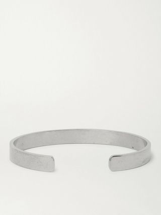 Maison Margiela Logo-Engraved Sterling Silver Cuff — view 3
