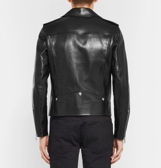 Yves Saint Laurent Leather Biker Jacket — view 4