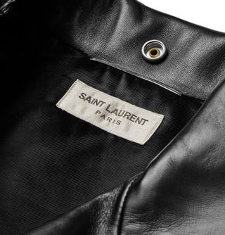 Yves Saint Laurent Leather Biker Jacket — view 6