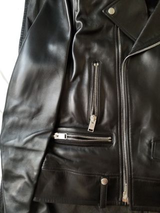 Yves Saint Laurent Leather Biker Jacket — view 10