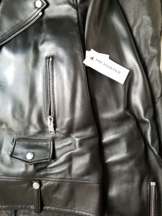 Yves Saint Laurent Leather Biker Jacket — view 11