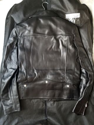 Yves Saint Laurent Leather Biker Jacket — view 12