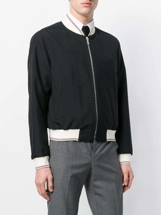 Thom Browne Long Sleeve Bomber Jacket — view 3