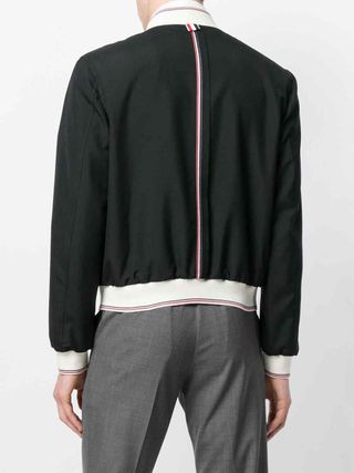 Thom Browne Long Sleeve Bomber Jacket — view 4