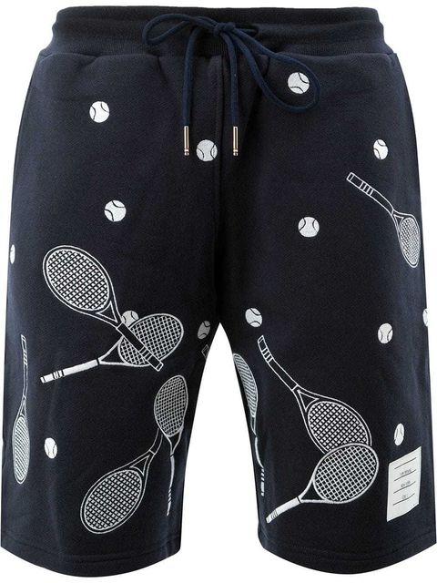 Thom Browne Embroidered Cotton-Jersey Shorts