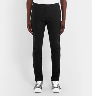 Vetements Skinny-Fit Loopback Cotton-Blend Jersey Sweatpants — view 3