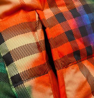 Burberry Oversized Checked Cotton Down Jacket — view 6