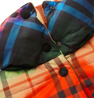 Burberry Oversized Checked Cotton Down Jacket — view 7