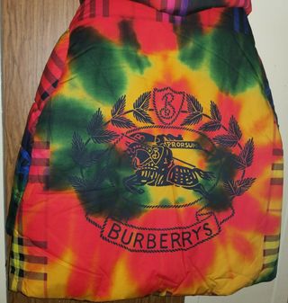 Burberry Oversized Checked Cotton Down Jacket — view 9