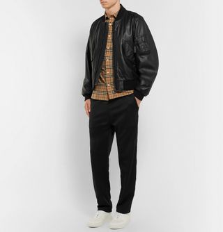 Burberry Leather Bomber Jacket — view 2