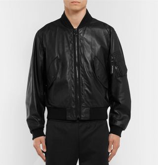 Burberry Leather Bomber Jacket — view 3