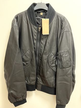 Burberry Leather Bomber Jacket — view 9