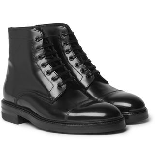 Paul Smith Master Polished-Leather Boots — view 2