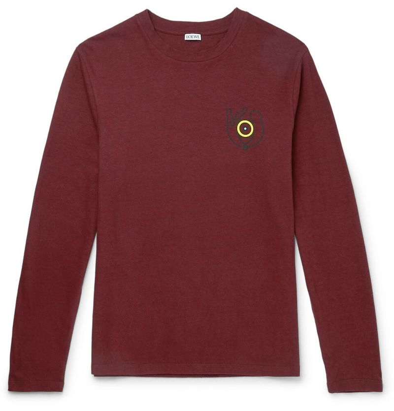 Loewe Printed Cotton-Jersey T-Shirt — view 1