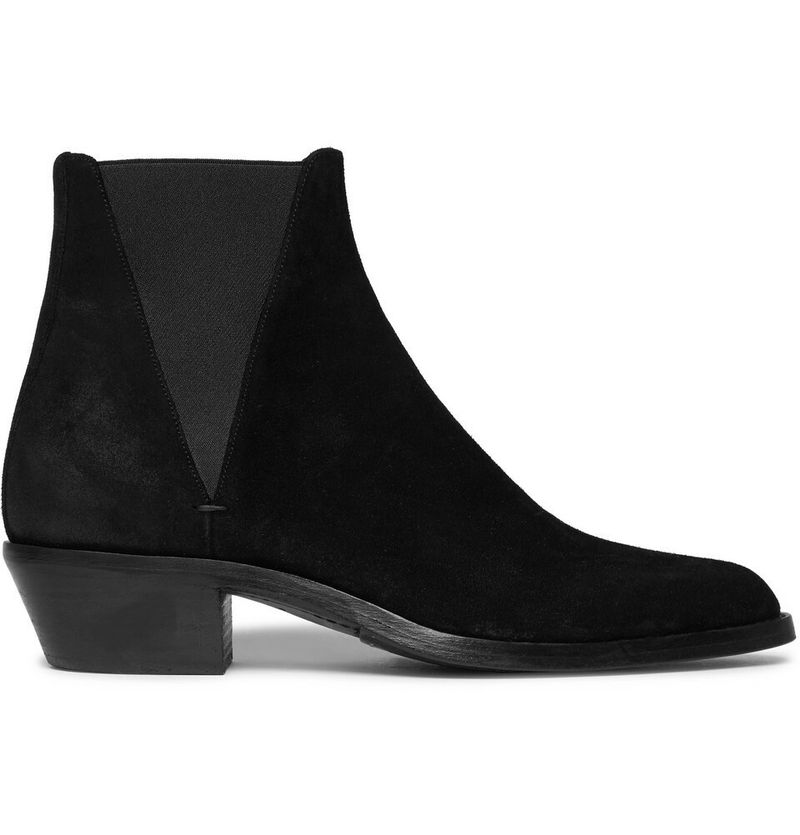 Yves Saint Laurent Dakota Brushed-Suede Chelsea Boots — view 1