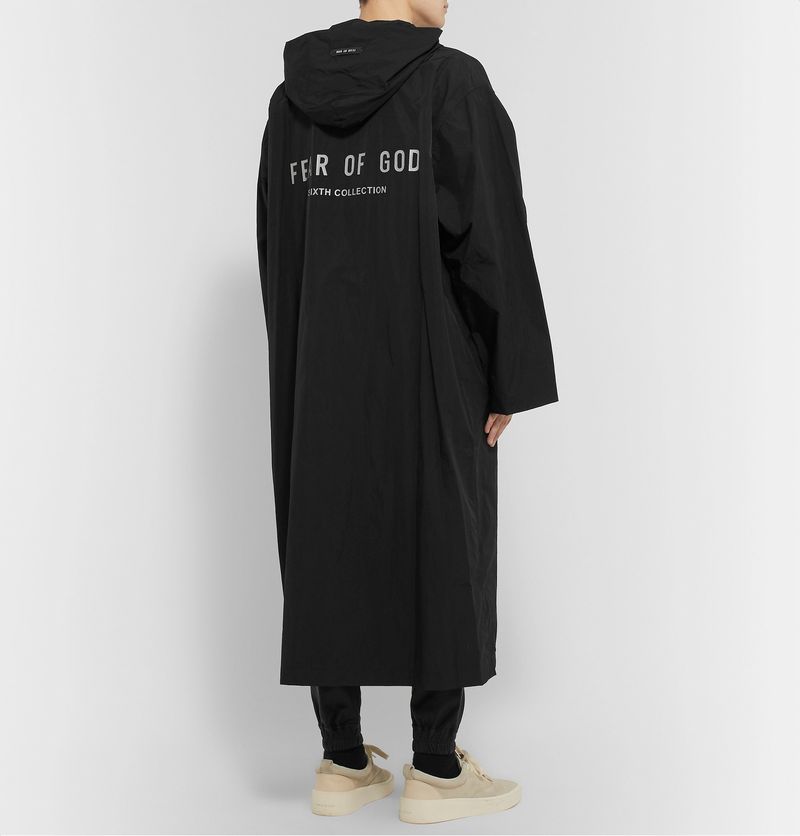 Fear of God "sixth Collection" Oversized Nylon Hooded Raincoat — view 1