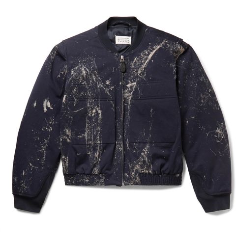 Maison Martin Margiela Paint-Splattered Cotton-Twill Bomber Jacket