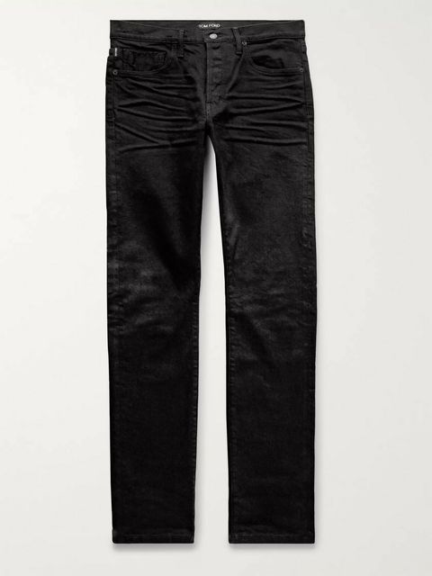 Black Slim-Fit Selvedge Denim Jeans