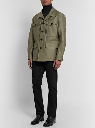 Black Slim-Fit Selvedge Denim Jeans — view 2