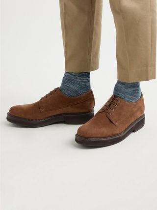 Grenson Hurley Nubuck Derby Shoes — view 2