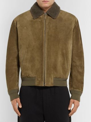 Berluti Shearling Bomber Jacket — view 4