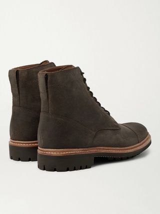 Grenson Joseph Cap-Toe Suede Boots — view 6