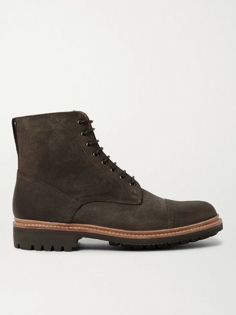 Grenson Joseph Cap-Toe Suede Boots