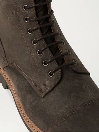 Grenson Joseph Cap-Toe Suede Boots — view 5
