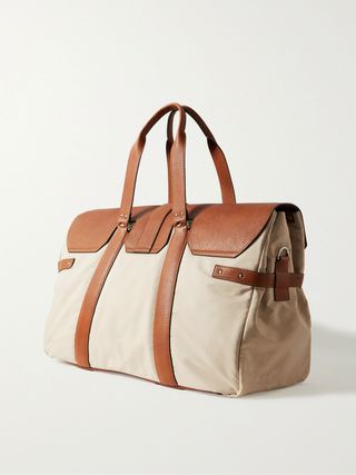 Brunello Cucinelli Leather-Trimmed Nylon Holdall — view 4