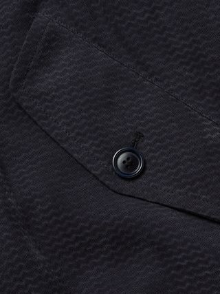 Giorgio Armani Herringbone-Jacquard Trench Coat — view 3
