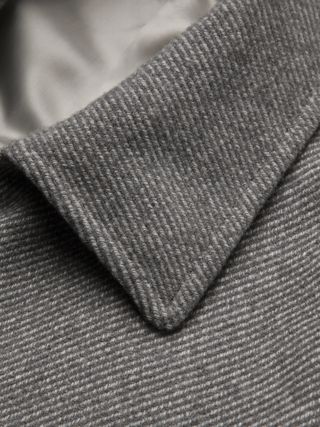 Brioni Grey Milano Cashmere Overcoat Gabardine — view 4