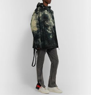 OFF-WHITE c/o VIRGIL ABLOH Packable Embellished Tie-Dyed Cotton-Ripstop Hooded Jacket — view 2