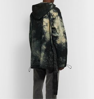 OFF-WHITE c/o VIRGIL ABLOH Packable Embellished Tie-Dyed Cotton-Ripstop Hooded Jacket — view 4