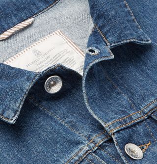 Brunello Cucinelli Stretch-Denim Jacket — view 6