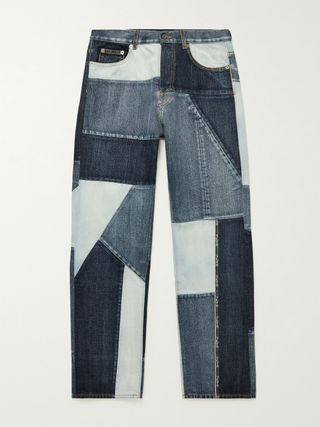 Valentino Logo-Print Patchwork Jeans — view 5