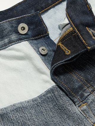 Valentino Logo-Print Patchwork Jeans — view 8