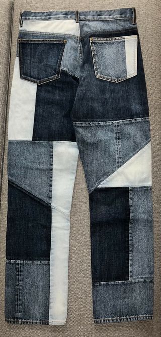 Valentino Logo-Print Patchwork Jeans — view 10
