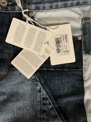 Valentino Logo-Print Patchwork Jeans — view 12