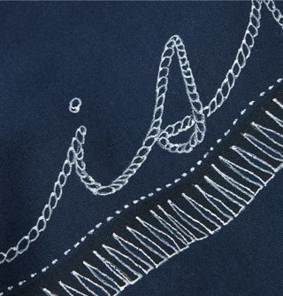 Visvim Traverse Swing Washi Yarn Navy Jacket — view 7