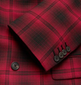 Balenciaga Oversized Double-Breasted Checked Woven Coat — view 7