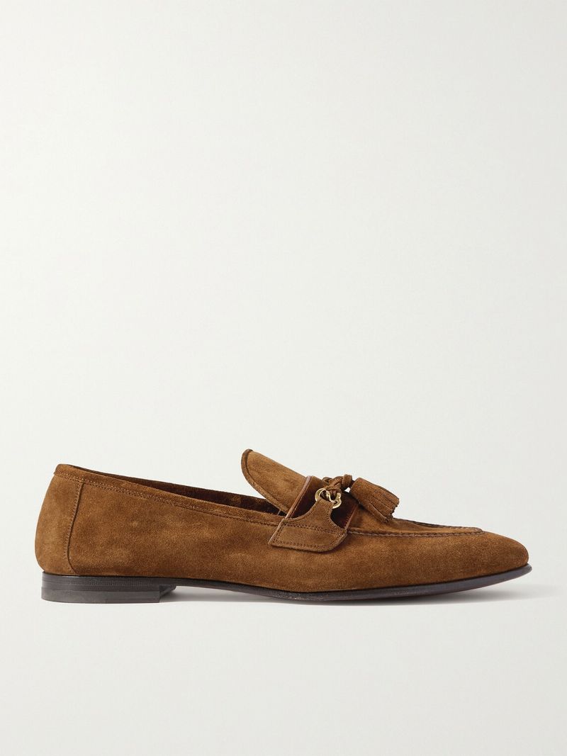 Tom Ford Sean Tasselled Suede Loafers — view 1