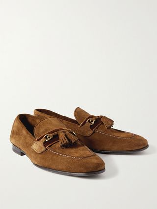 Tom Ford Sean Tasselled Suede Loafers — view 4