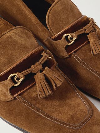 Tom Ford Sean Tasselled Suede Loafers — view 6