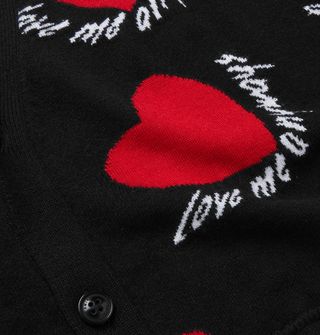 Amiri Intarsia Cashmere and Wool-Blend Cardigan — view 3