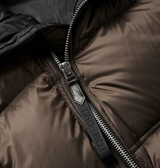 Tom Ford Leather-Trimmed Quilted Shell Hooded Down Jacket — view 6